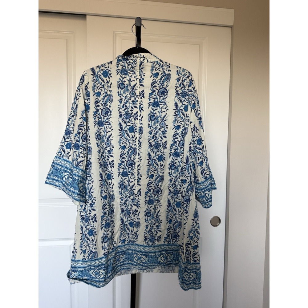 Tuckernuck TNUCK BEACH Cerulean Posy Marseille Coverup Dress Size M - Picture 5 of 7